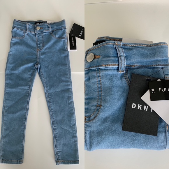 DKNY Girls Denim Pants - Picture 1 of 7